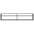 Mueble para TV vidrio templado transparente 200x40x40,5