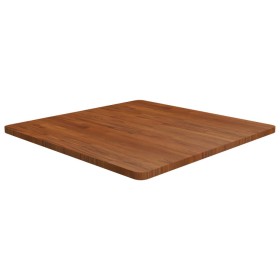 Tablero de mesa cuadrada madera roble marrón oscuro