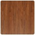 Tablero de mesa cuadrada madera roble marrón oscuro