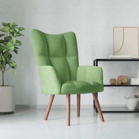Sillón de relax de terciopelo verde