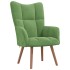 Sillón de relax de terciopelo verde