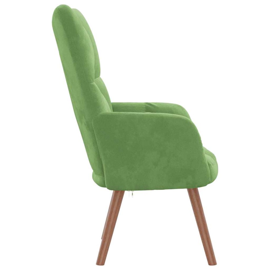 Sillón de relax de terciopelo verde
