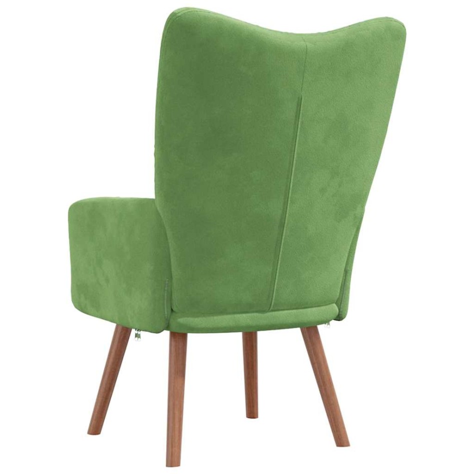 Sillón de relax de terciopelo verde