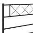 Estructura cama sin colchón con cabecero metal negro 180x200