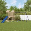Parque infantil de exterior madera maciza de pino