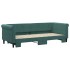 Sofá cama nido terciopelo verde oscuro 80x200
