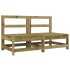 Juego de muebles de jardín 8 pzas madera de pino
