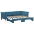 Sofá cama nido terciopelo azul 90x200