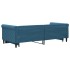 Sofá cama nido terciopelo azul 90x200