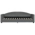 Sofá cama nido tela gris oscuro 80x200