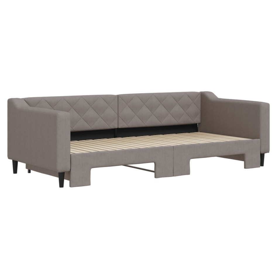Sofá cama nido tela gris taupe 90x200