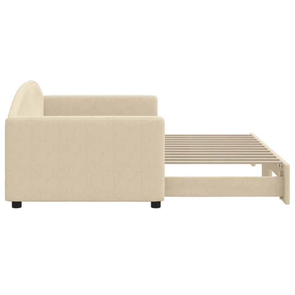 Sofá cama nido tela crema 90x200