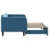 Sofá cama nido terciopelo azul 90x200