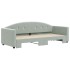 Sofá cama nido terciopelo gris claro 80x200