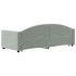 Sofá cama nido terciopelo gris claro 80x200