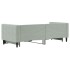 Sofá cama nido terciopelo gris claro 80x200