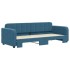 Sofá cama nido terciopelo azul 80x200