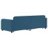 Sofá cama nido terciopelo azul 80x200