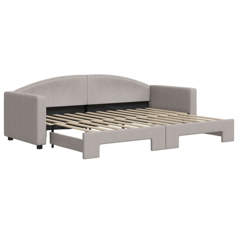 Sofá cama nido tela gris taupe 80x200