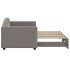 Sofá cama nido tela gris taupe 80x200