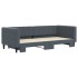 Sofá cama nido terciopelo gris oscuro 90x200