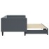 Sofá cama nido terciopelo gris oscuro 90x200