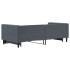 Sofá cama nido terciopelo gris oscuro 90x200