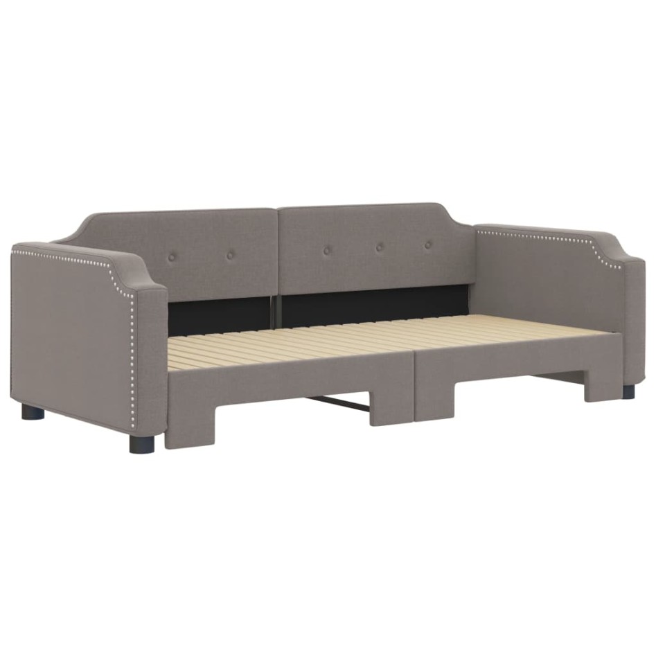 Sofá cama nido tela gris taupe 90x200