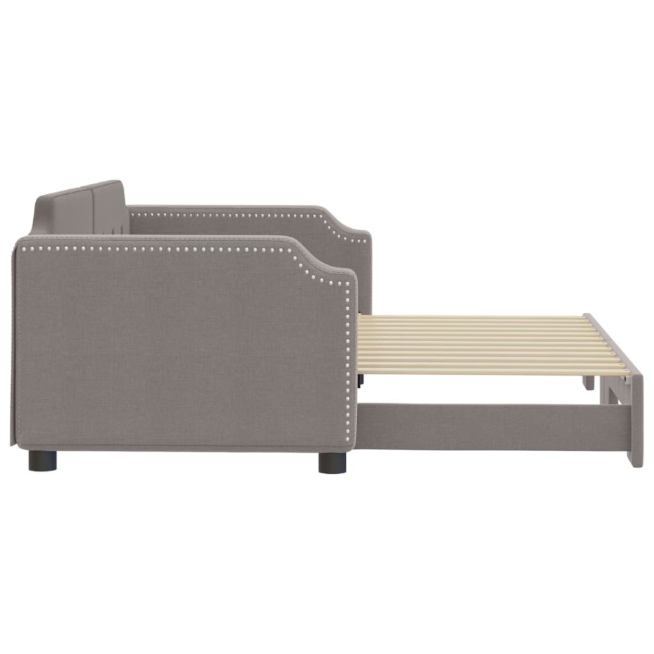 Sofá cama nido tela gris taupe 90x200