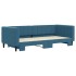Sofá cama nido terciopelo azul 90x200