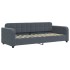 Sofá cama nido terciopelo gris oscuro 80x200