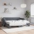 Sofá cama nido terciopelo gris oscuro 80x200