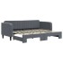 Sofá cama nido terciopelo gris oscuro 80x200