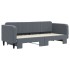 Sofá cama nido terciopelo gris oscuro 80x200