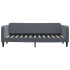 Sofá cama nido terciopelo gris oscuro 80x200