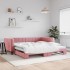 Sofá cama nido terciopelo rosa 100x200