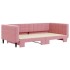 Sofá cama nido terciopelo rosa 100x200