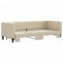 Sofá cama nido tela crema 80x200