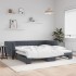 Sofá cama nido terciopelo gris oscuro 100x200