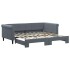 Sofá cama nido terciopelo gris oscuro 90x190