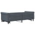 Sofá cama nido terciopelo gris oscuro 90x190