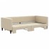 Sofá cama nido tela crema 90x200