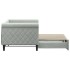 Sofá cama nido terciopelo gris claro 80x200