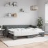 Sofá cama nido tela gris oscuro 80x200