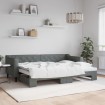 Sofá cama nido tela gris oscuro 80x200 cm
