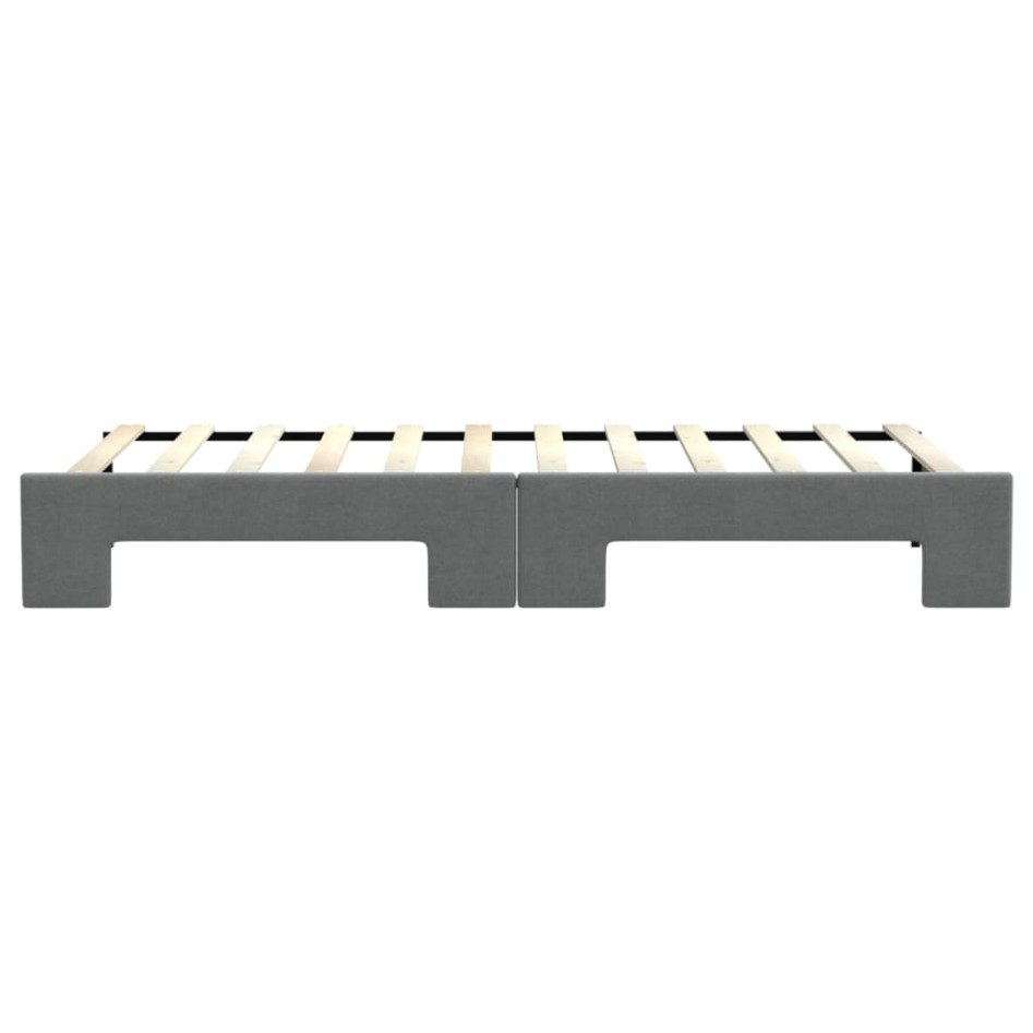 Sofá cama nido tela gris oscuro 80x200