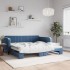 Sofá cama nido terciopelo azul 100x200