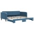 Sofá cama nido terciopelo azul 100x200