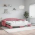 Sofá cama nido terciopelo rosa 100x200