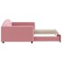 Sofá cama nido terciopelo rosa 100x200
